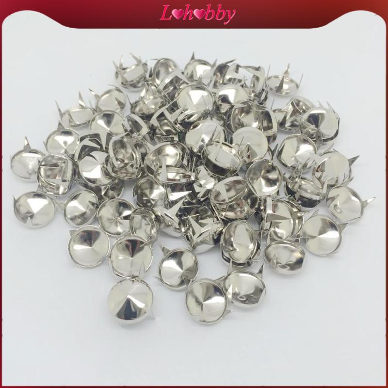 [Lohobby] 100 Pieces Decorative Rivets, Round Rivets, Claw Rivets, Star ...