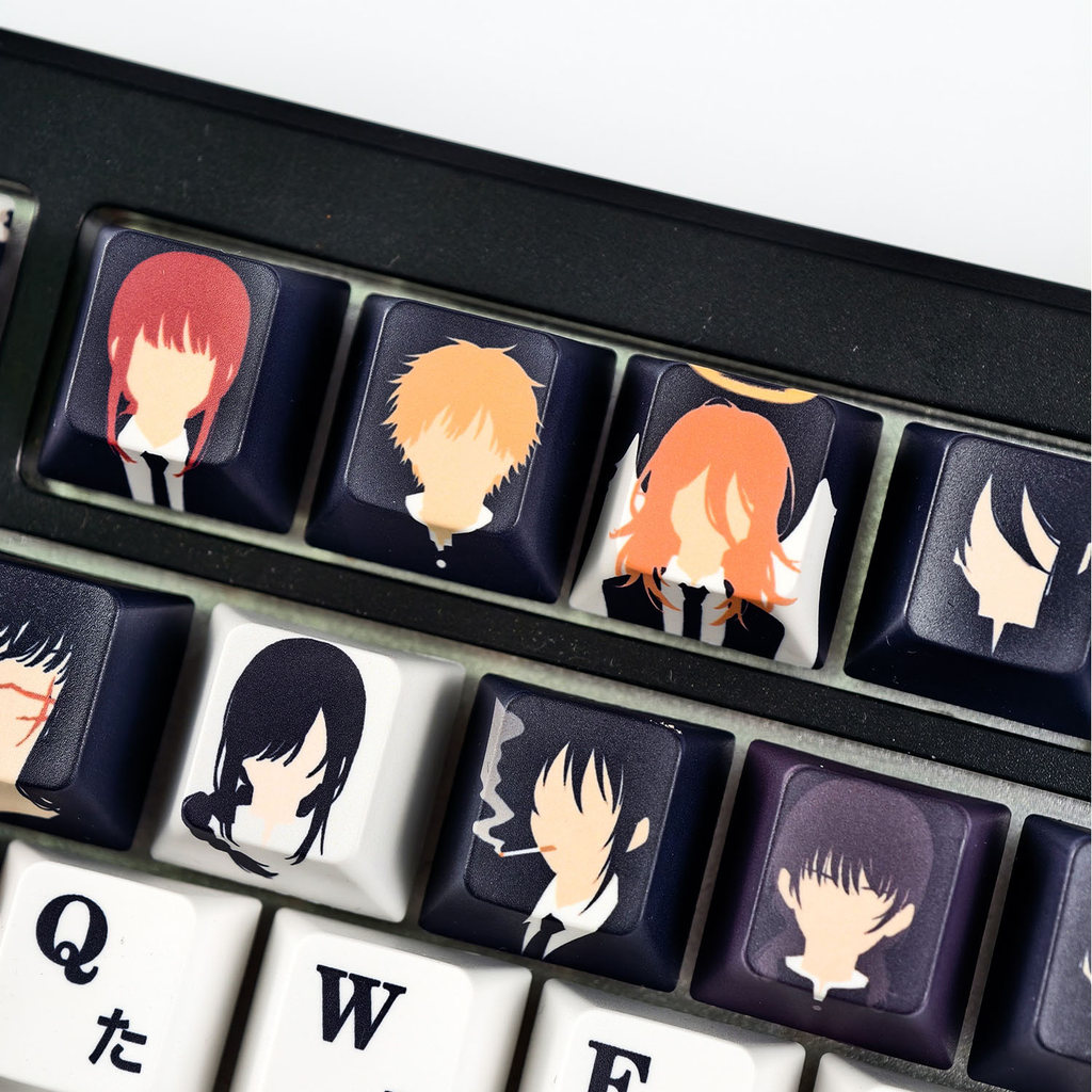 MAIMOOO Chainsaw Man Keycap MOA/Cherry Profile 16pcs PBT Mechanical ...
