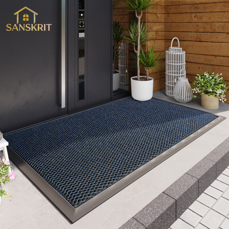 Entrance Door Floor Mat Elastic Anti-slip Foot Mat Entrance Rubbing ...