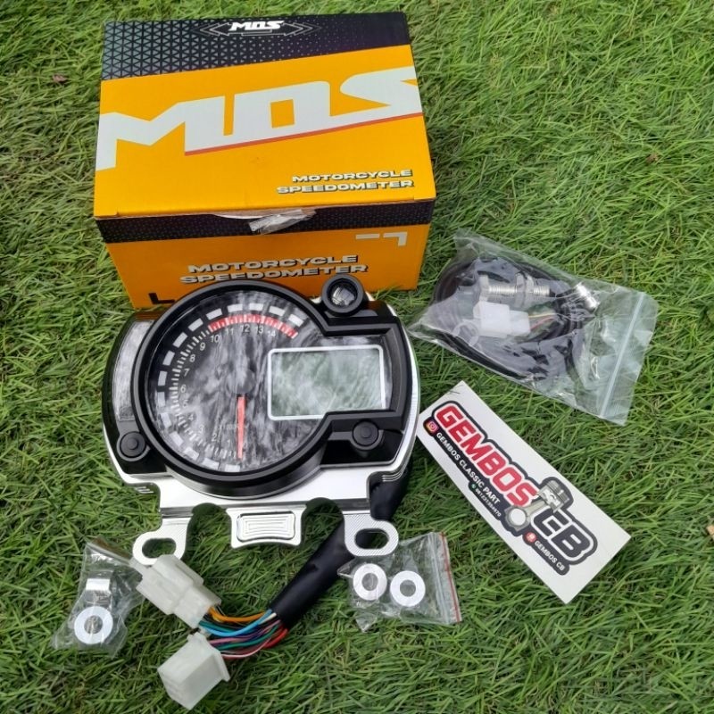 Speedometer RX 2N MOS speedo RX02 set bracket pangkon spido cnc pnp ...