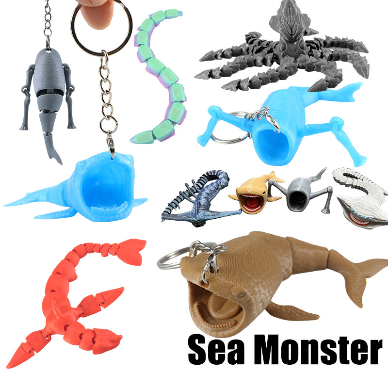 Sea Monster Sea Eater Bloop El Gran Maja Articulation Toy 3D Printing ...