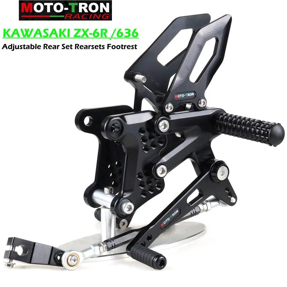 MOTO-TRON Motorcycle CNC Adjustable Rear Set Rearsets Footrest Foot ...