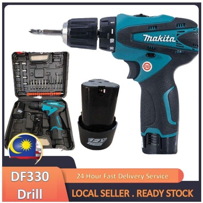 M@kit@ DF330 12V 1400Rpm Cordless Drill Driver 12V Lithium Battery ...