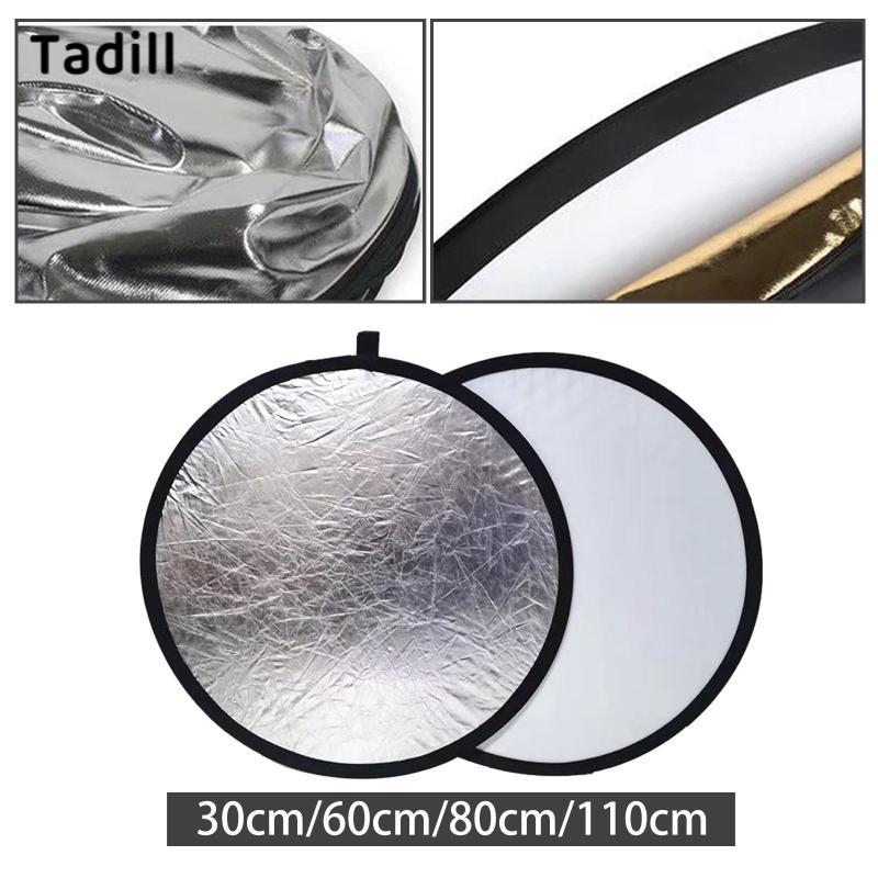 [dksqer] 2 in 1 Light Reflector Light Diffuser Round Photography ...