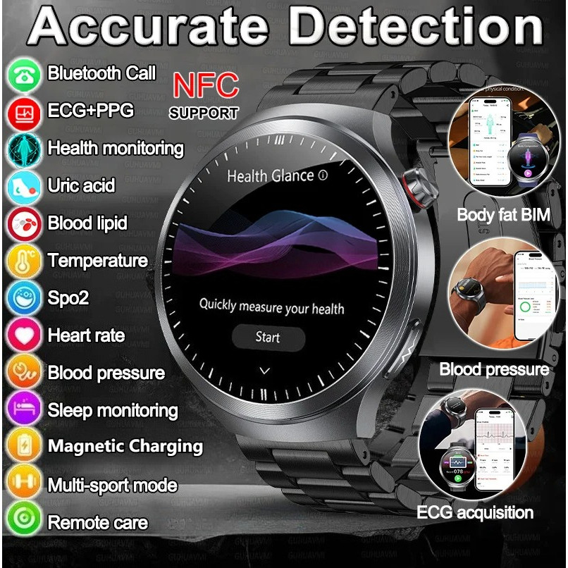 2026 New Uric Acid Blood Pressure Blood oxygen Body Analysis Smart ...