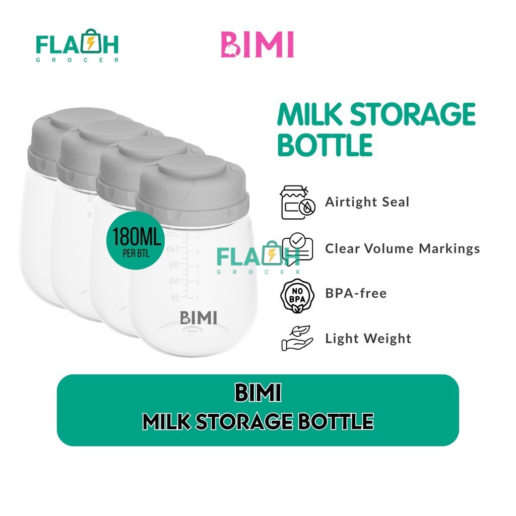 BIMI Milk Storage Bottle 180ml/pcs | Shopee Malaysia