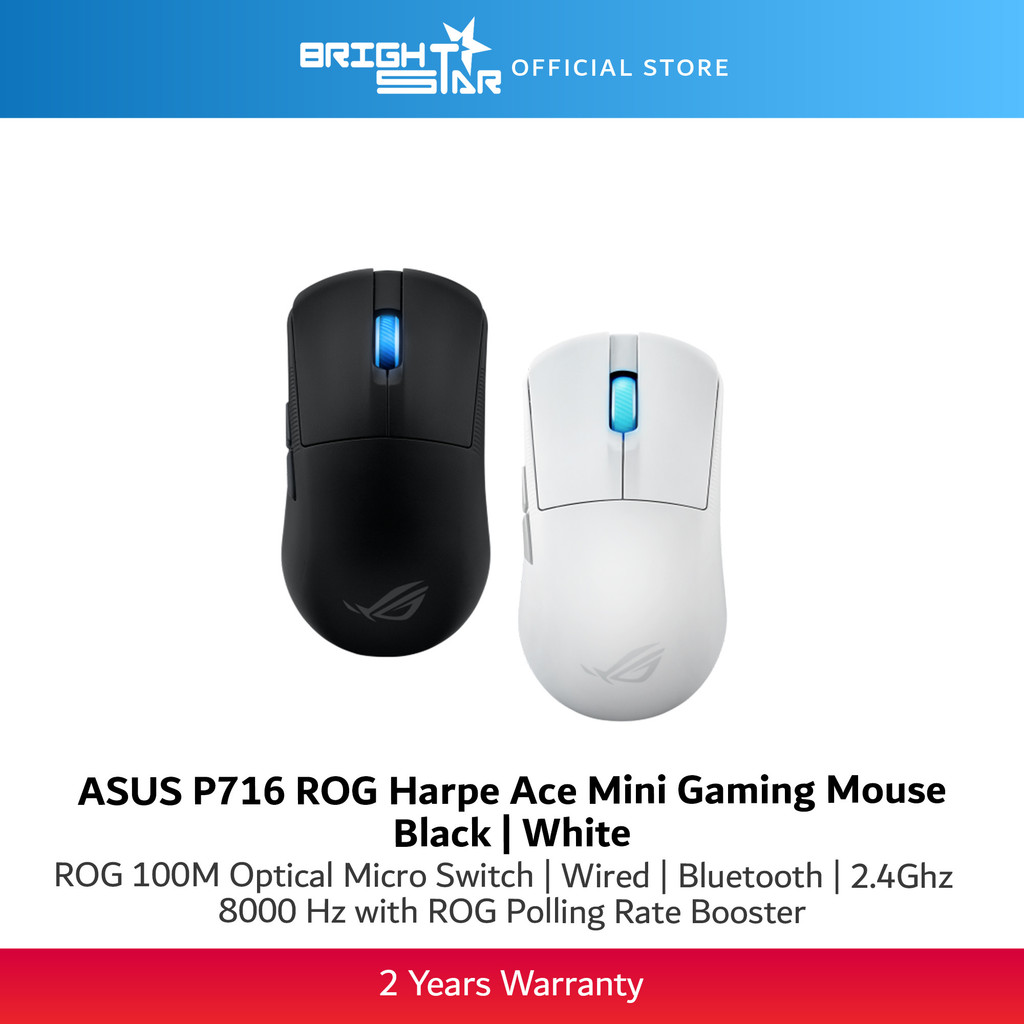 ASUS ROG Harpe Ace Mini Wireless Gaming Mouse - Black/White | Shopee ...