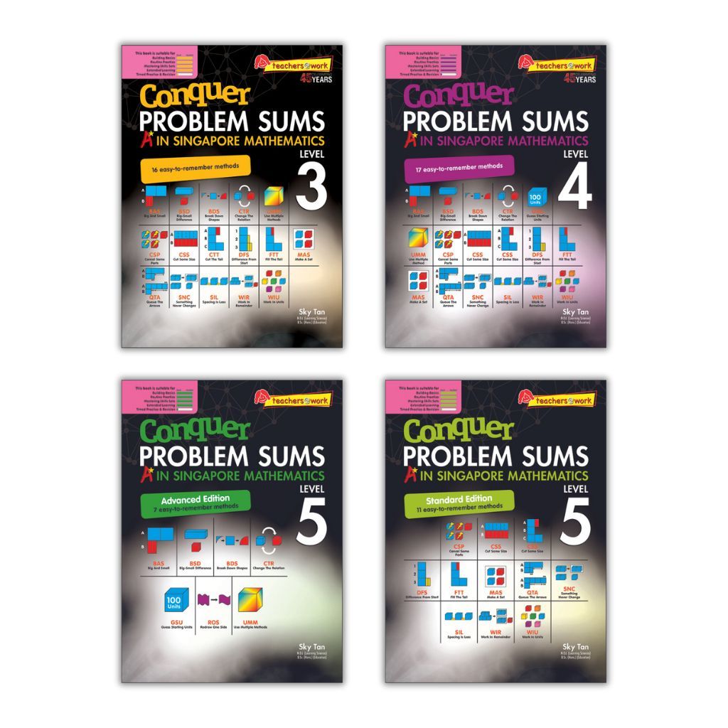 Conquer Problem Sums: A Star In Singapore Maths Level 3 - 6 | Skill ...