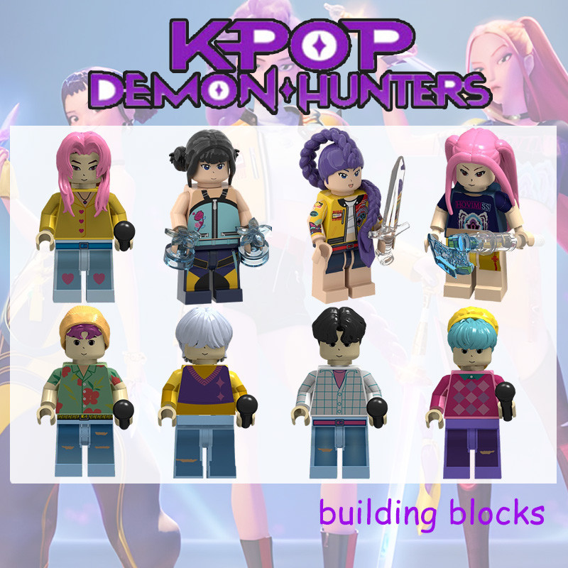 KPop Demon Hunters Mini Figures 5pcs/set HUNTRIX Zoey Rumi Mira ...
