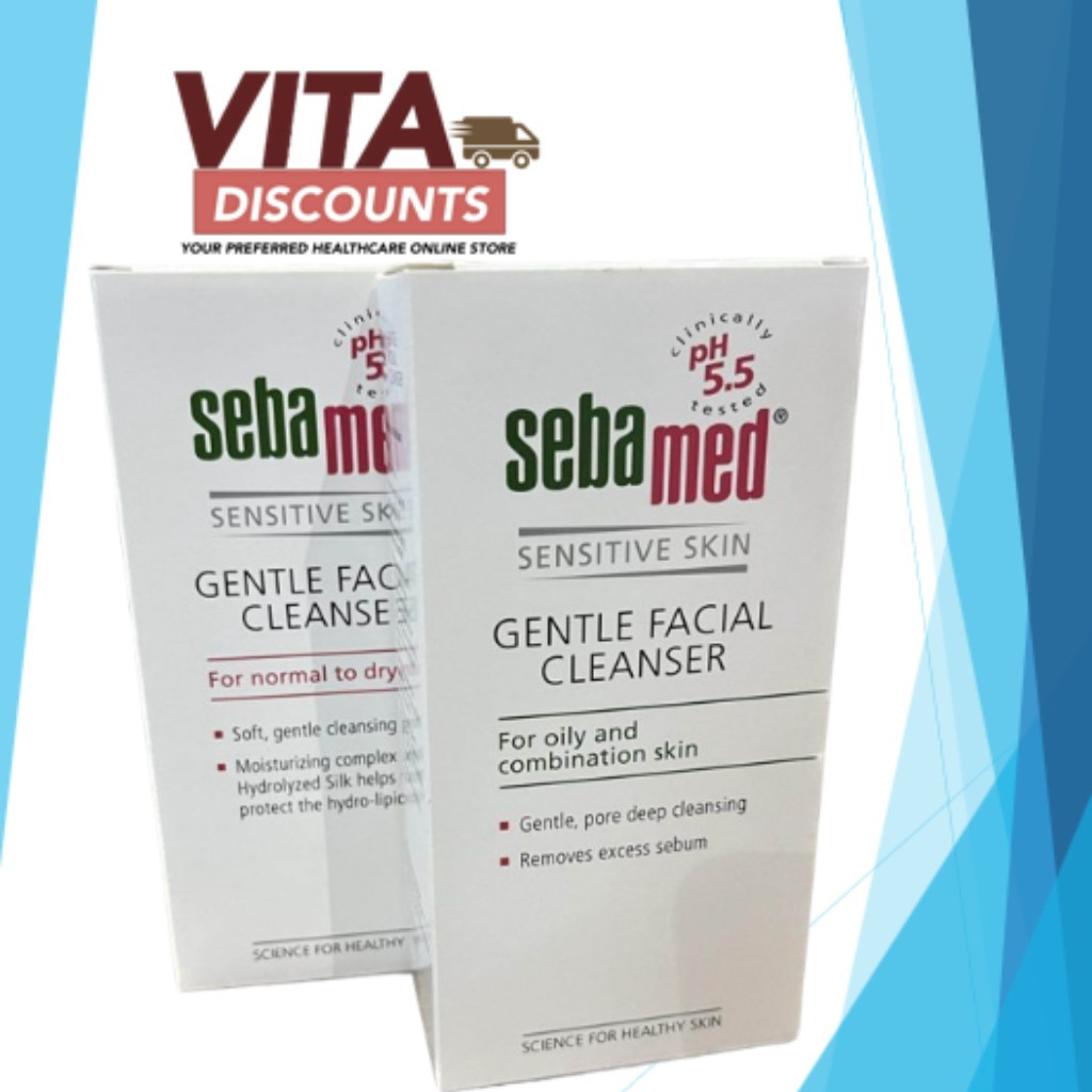 SEBAMED GENTLE FACIAL CLEANSER FOR NORMAL TO DRY / OILY AND COMBINATION ...