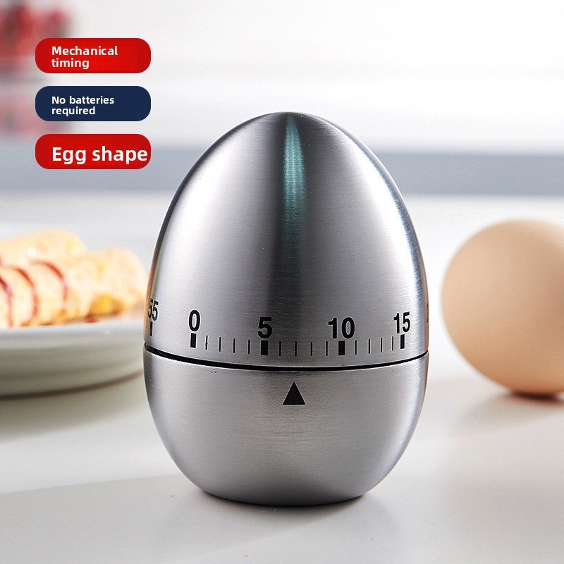 Creative Egg Shaped Timer 60 Minute Loud Alarm Kitchen Tool Perfect for ...
