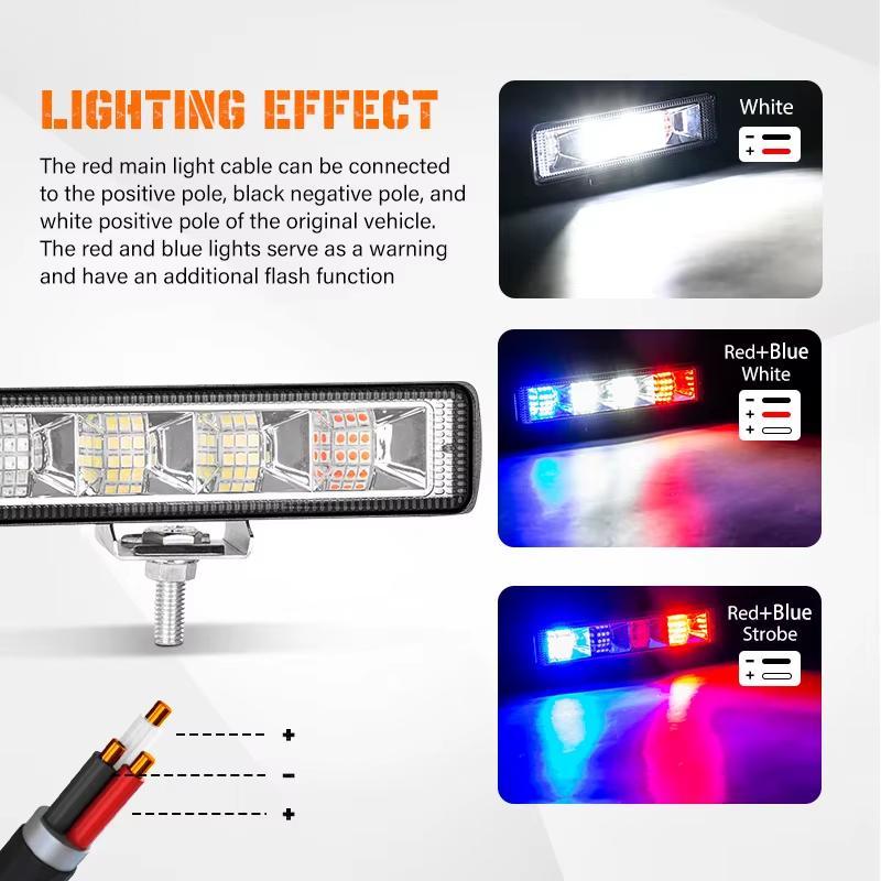 High power 48W 72W LED working light warning light off-road vehicle ...