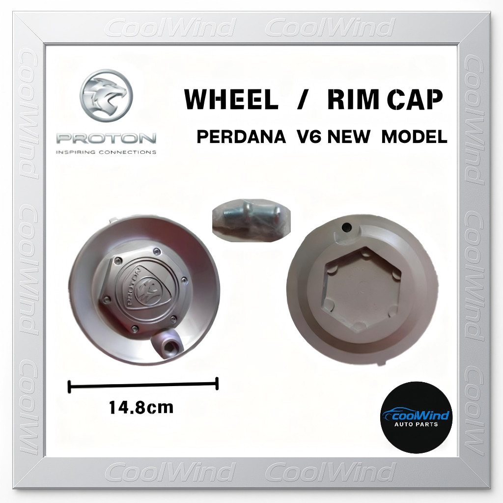 Proton Perdana V6 New Model Rim Cap | 14.8cm Wheel Cap Cover (1PC ...