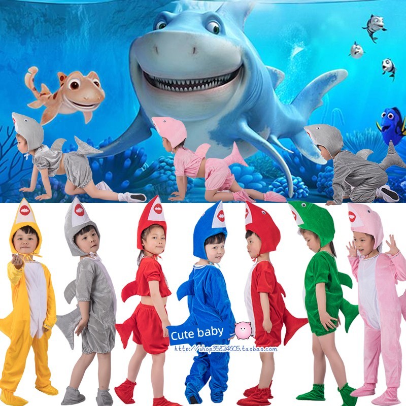 flora fauna costume kids costume cosplay Kostum persembahan hiu kanak ...