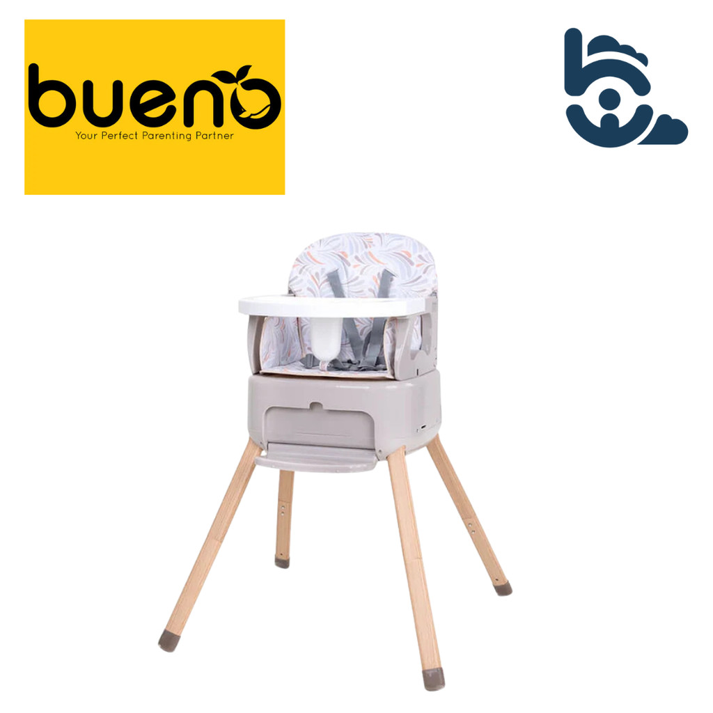 Bueno 4 in 1 Multifunction Foldable & Portable High Chair - Beige ...