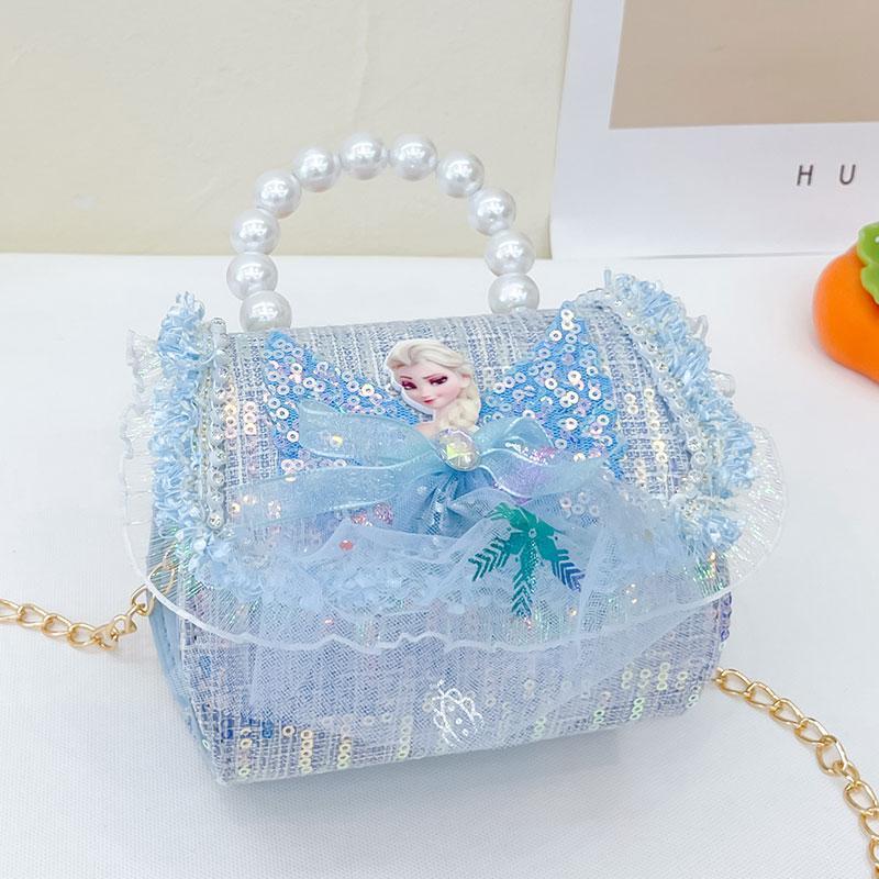 New Children's Bag Baby Messenger Bag 3-6 Years Old Girl Elsa Princess ...