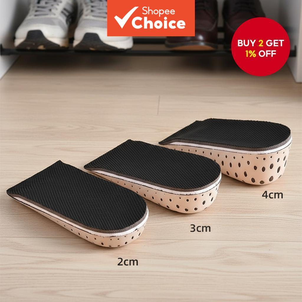Breathable Height Increase Insoles with Foam Heel Lifts, Shoe Pads, and ...