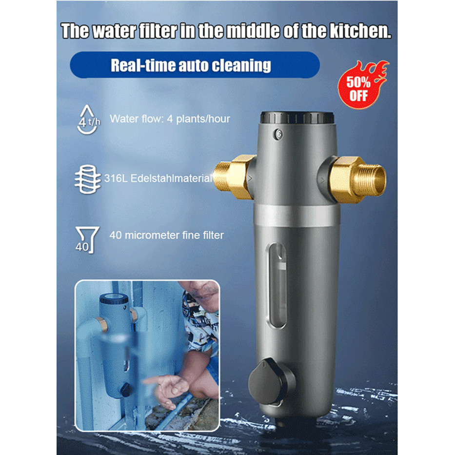 Modern Elegant Appearance Water purification equipment filter Stainless ...