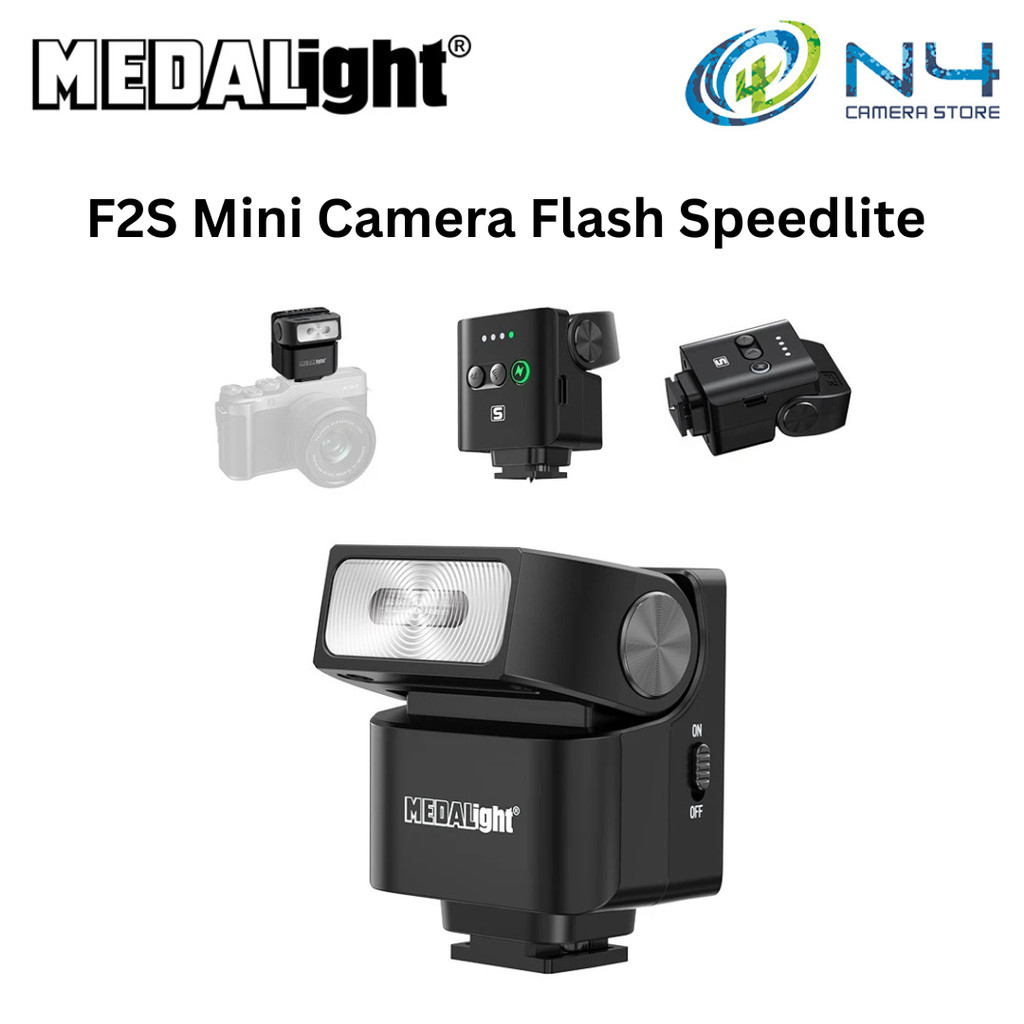 Portable MEDAlight F2S Mini Flash Light Speedlite for Ricoh Canon Sony ...