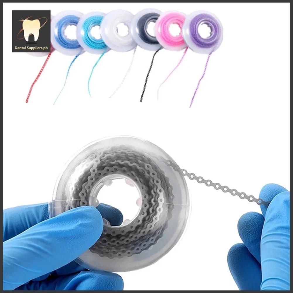 4.57m Dental Power Chain Orthodontics Elastic Ultra Powerchains For ...