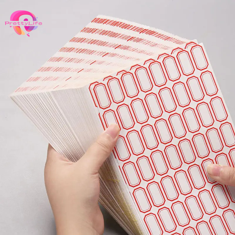 PL Diamond Label Stickers Self-adhesive Label Paper Name Classified ...