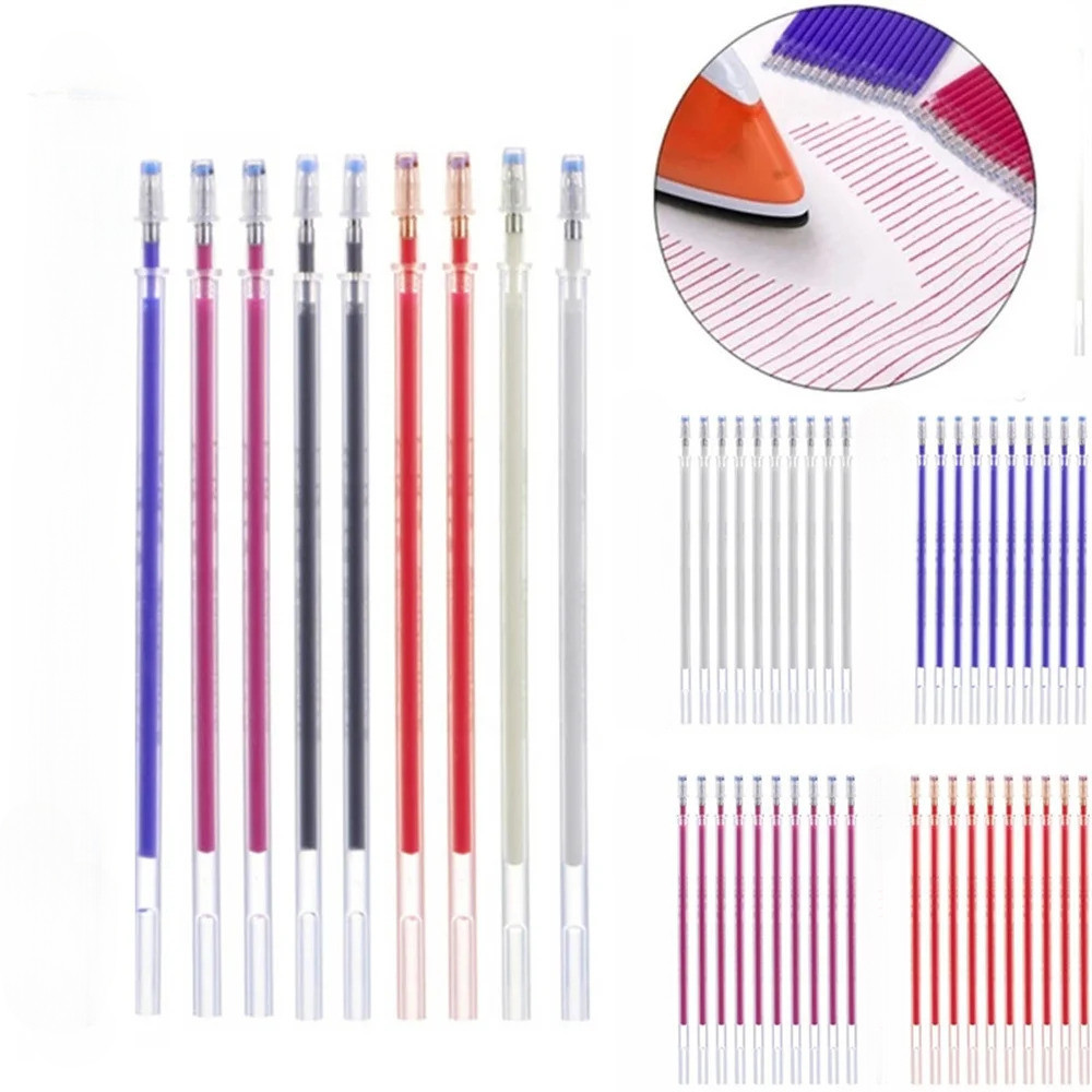 10Pcs/Set High Temperature Disappearing Fabric Marker Pen Erasable ...