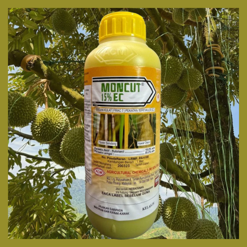 1L MONCUT ACM Flutolanil 15.0% EC Racun Kulat /hawar seludang/karat ...