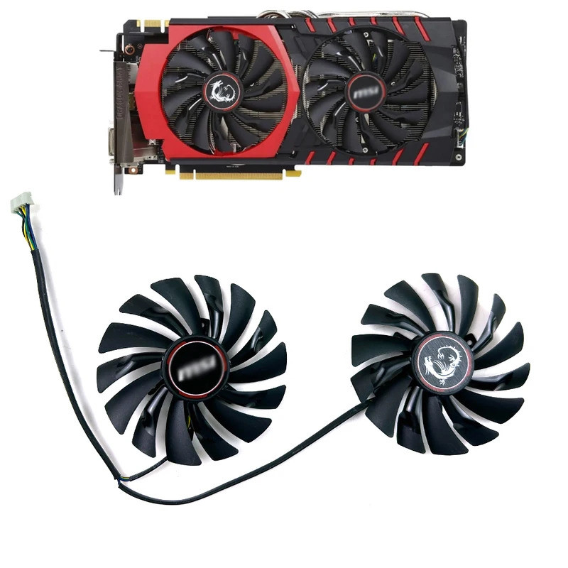 NEW Cooling Fan PLD10010S12HH For MSI R9 390 R9 380 R7 370 GTX 980 ...