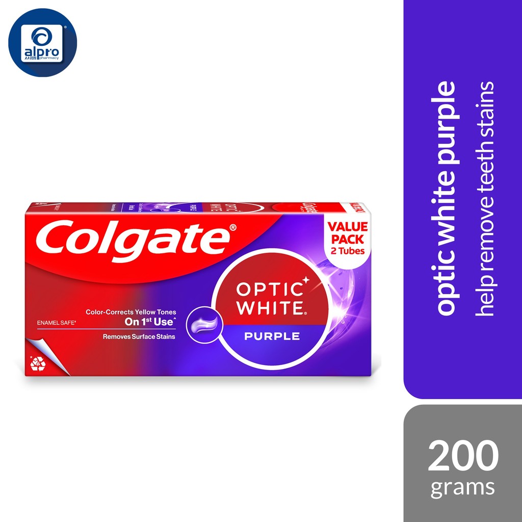 Colgate Optic White Purple (100g x 2's) | Shopee Malaysia