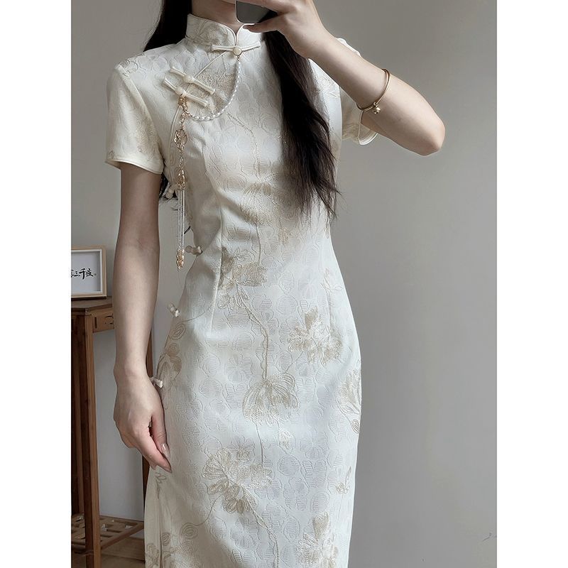 Lace Cheongsam 2026 New Summer Retro Republic of China Slim-fit Classy ...