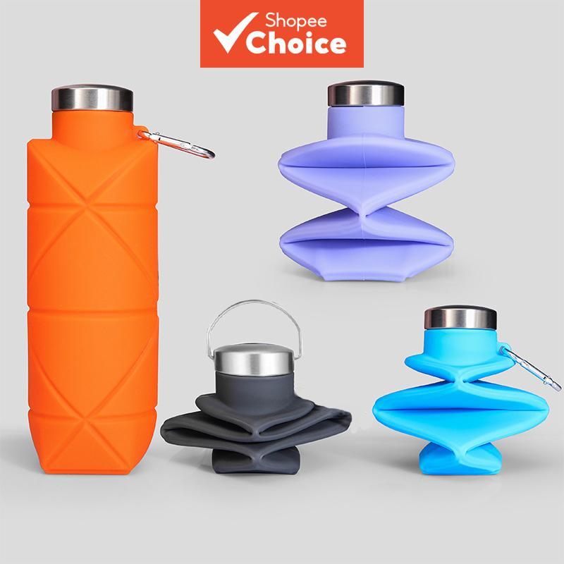 Collapsible Travel Bottles Sport Folding Drinking Sports Silicone ...
