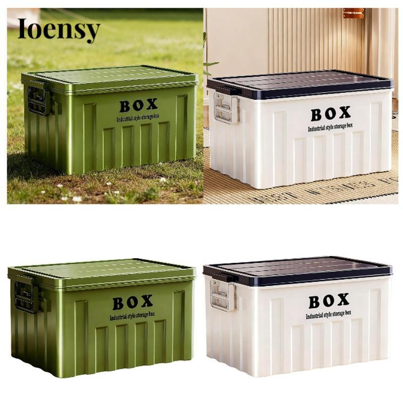 [Ioensy] Storage Box Lockable Box with Lid Stackable Organization ...