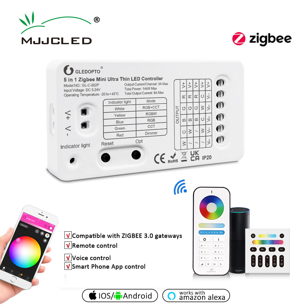Gledopto WIFI LED Smart Home Controller 12V 24V DC Zigbee Mini Tuya ...