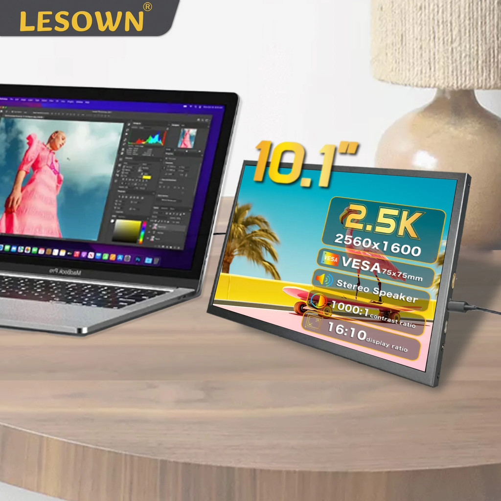 Paparan Mudah Alih Kecil 10.1 Inci 2560x1600 Ips Hdmi Jenis C Skrin ...