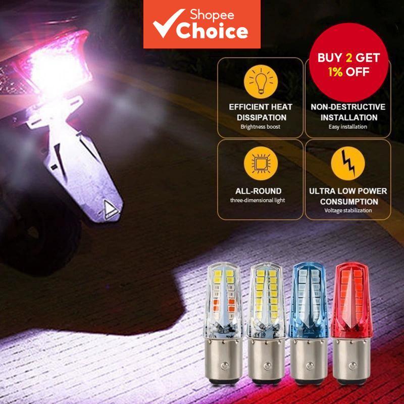 Trendy New 1157 BA15D LED Brake Light for Motorcycles - Flashing ...