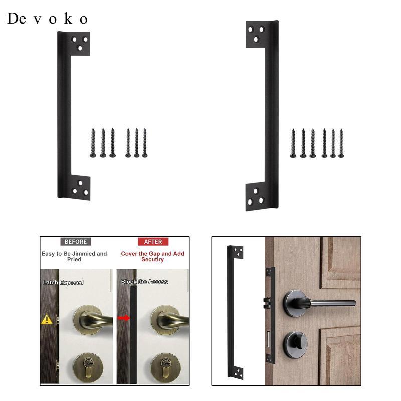 Devoko Door Latch Guard Plate, Latch Protect Cover, Reversible Latch ...