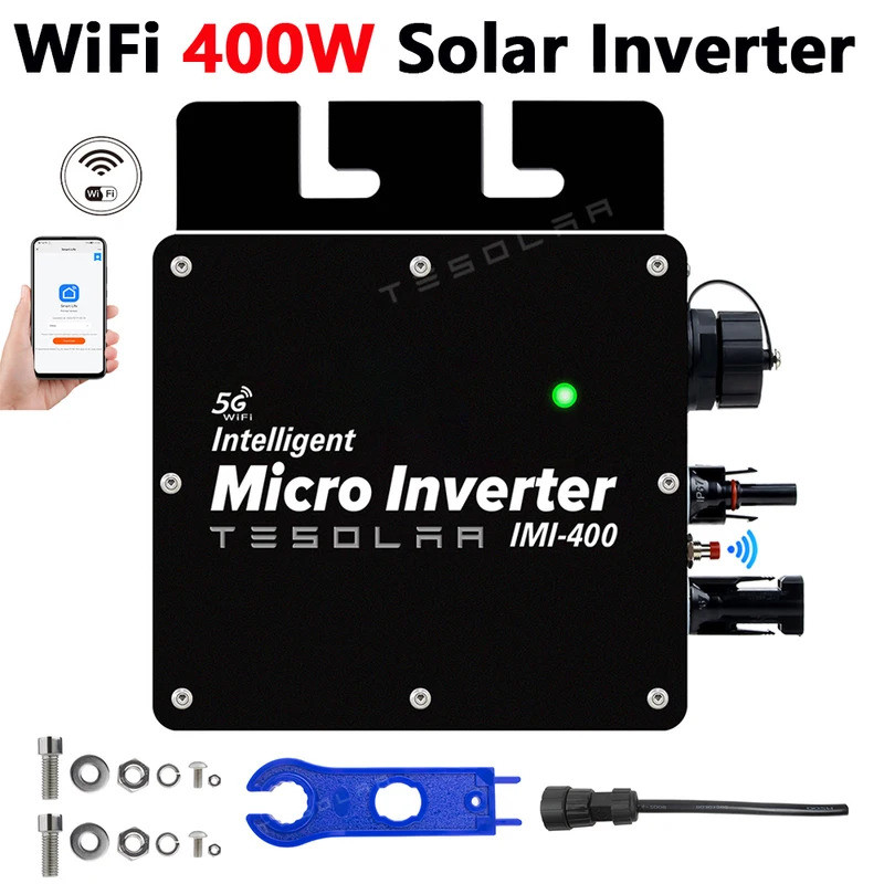 400W MPPT Grid Tie Micro Solar Inverter 220V 22-50VDC Pure Sine Wave ...