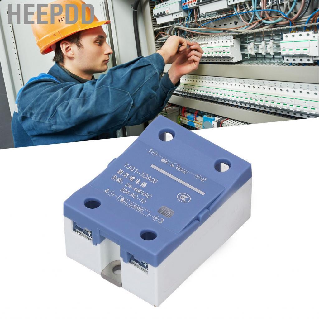 Hilitand 25A Solid State Relay – DC To AC, 3-32VDC Control, 24-480VAC, 1NO1NC
