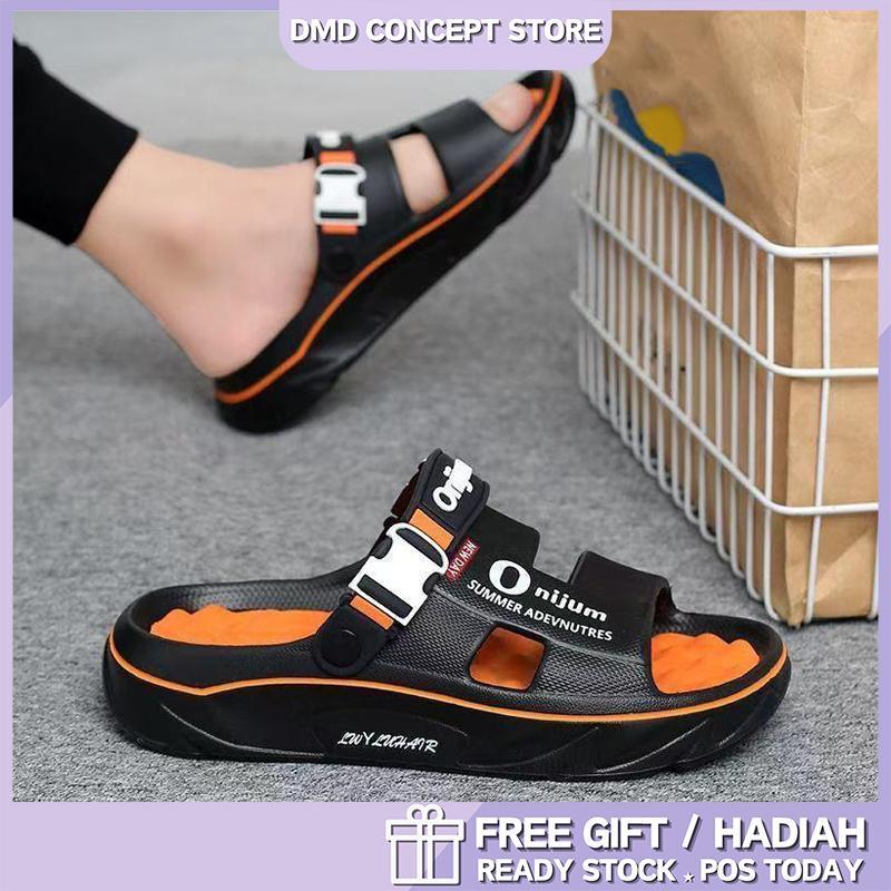 O2 Shoes Men Flat Two Tone Colour Sole Sandals With Back Strap Slippers ...