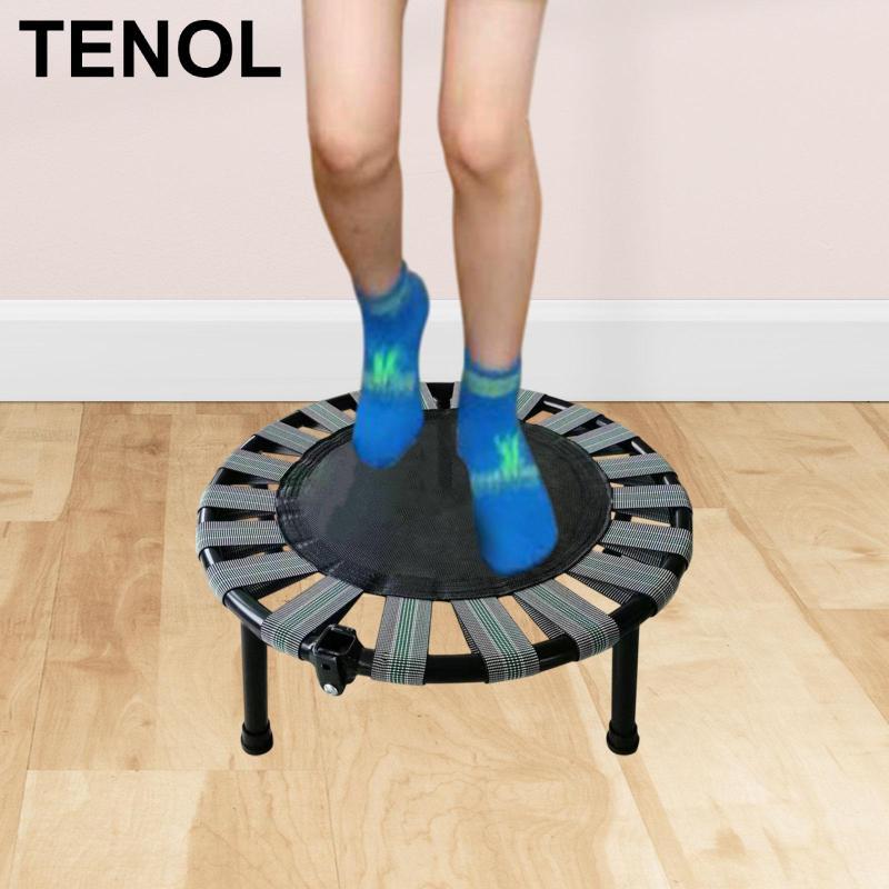 TENOL Mini Trampoline Versatile Folding Trampoline Jumping Bed Round ...