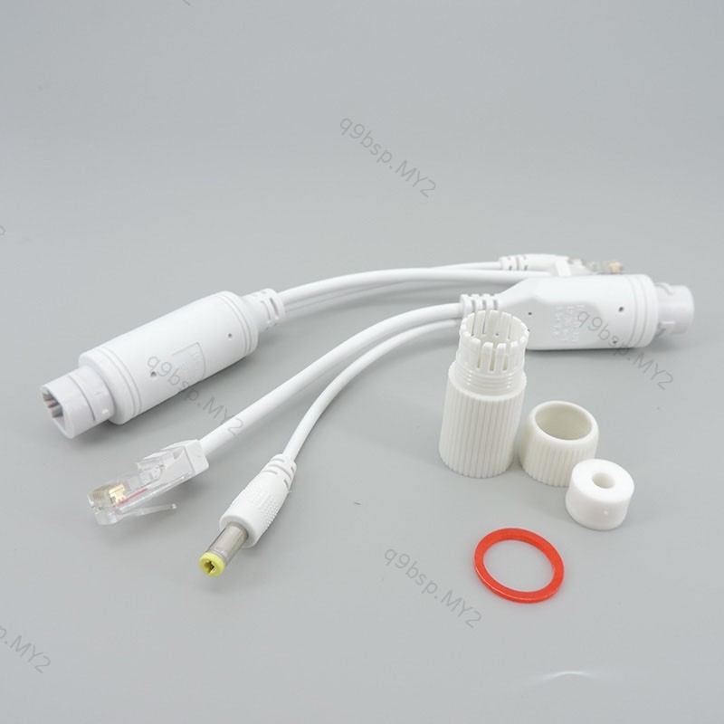 Waterproof POE Splitter – 48V To 12V 2A, 15W Output, IEEE802.3af/at, With Rainproof Cover For Outdoor IP Cameras & POE Switches (100m Range)
