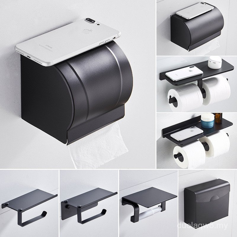 Toilet Tissue Box Black Toilet Nordic Hand Towel Toilet Paper Holder ...