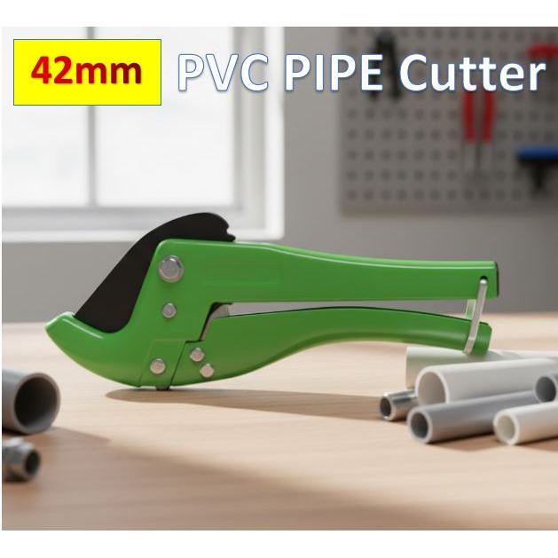 42mm PVC Pipe Cutter Plumbing Cutter Green VINYL PVC Cutter Gunting ...