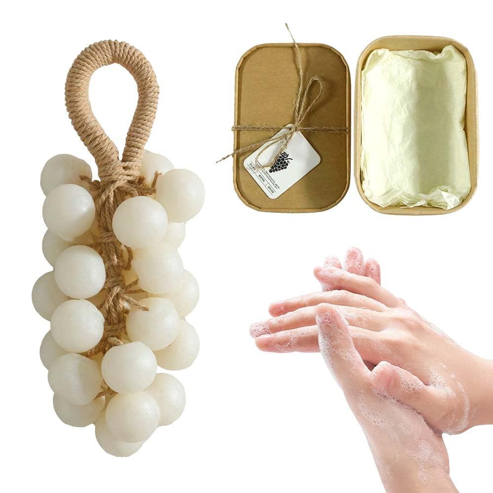 Crystal Grape Soap Gentle Cleansing 2026 New Grape Soap on a Rope ...