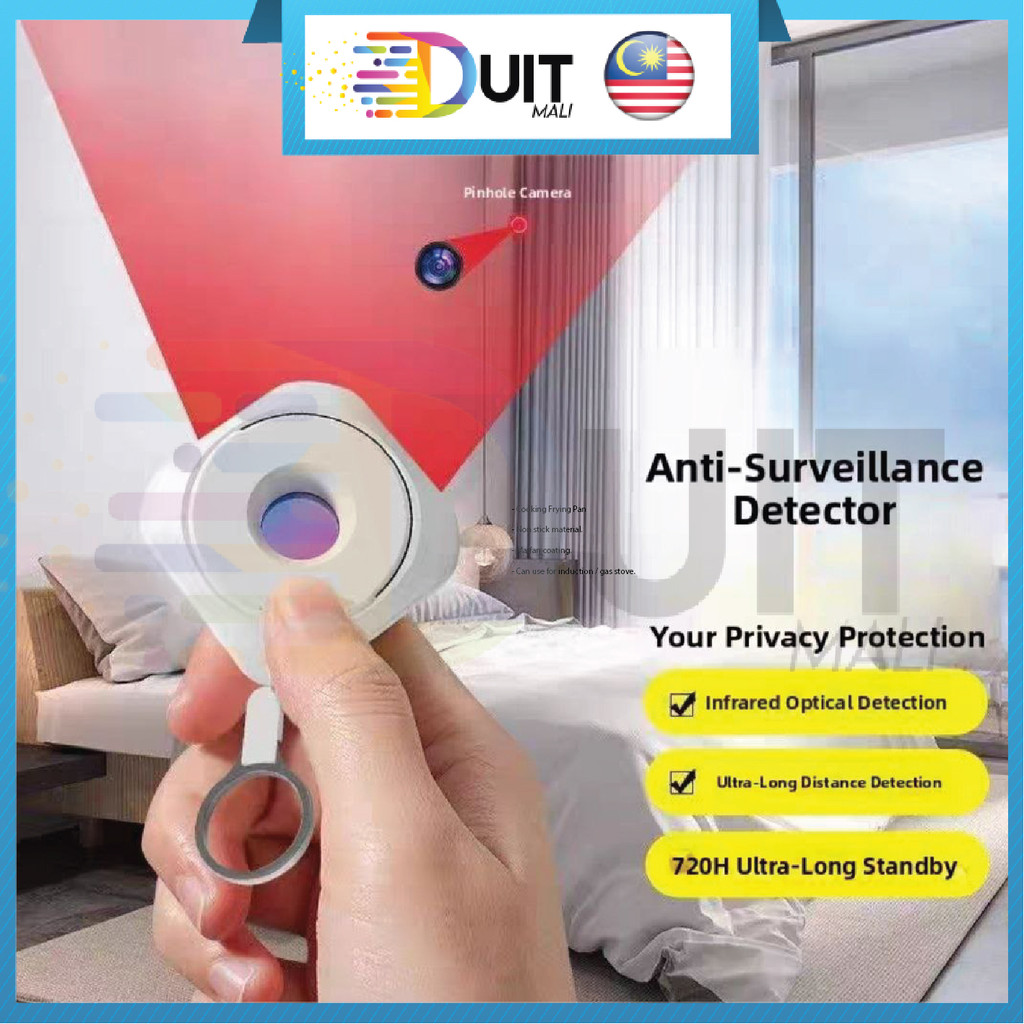 DM Peranti Pengesan Kamera Anti Camera Detector Portable Pinhole Hidden ...