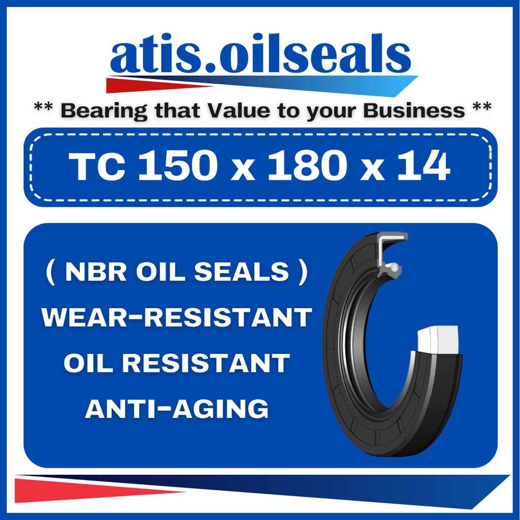 TC 150 x 180 x 14 OIL SEAL ( 150 x 180 x 14 ) 150x180x14 / 150 x 180 x ...