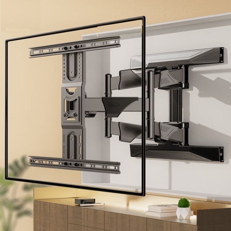 Malaysia P6 45 - 75 Inch TV Rack Dual Arm Full Motion 6 Swing Arm Wall ...