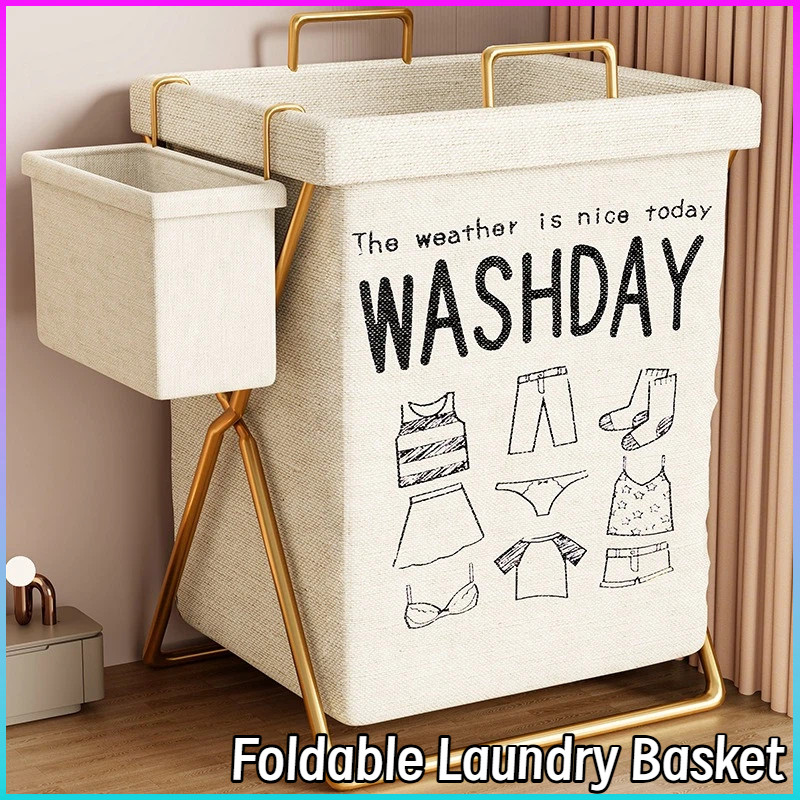 Foldable Laundry Basket Washable Dirty Clothes Basket Dirty Clothes ...