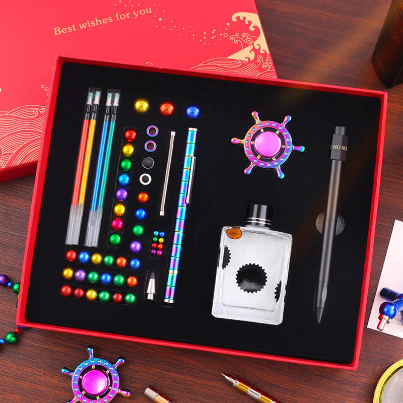 Colorful Rotating Top Multi-Function Magnet Pen Magnetic Pen Variety ...