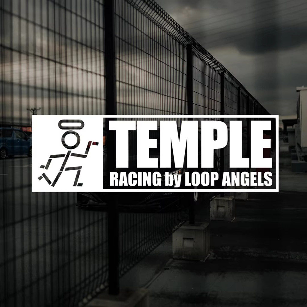 Temple Racing Loop Angels JDM Car Stickercreativity modified car window ...
